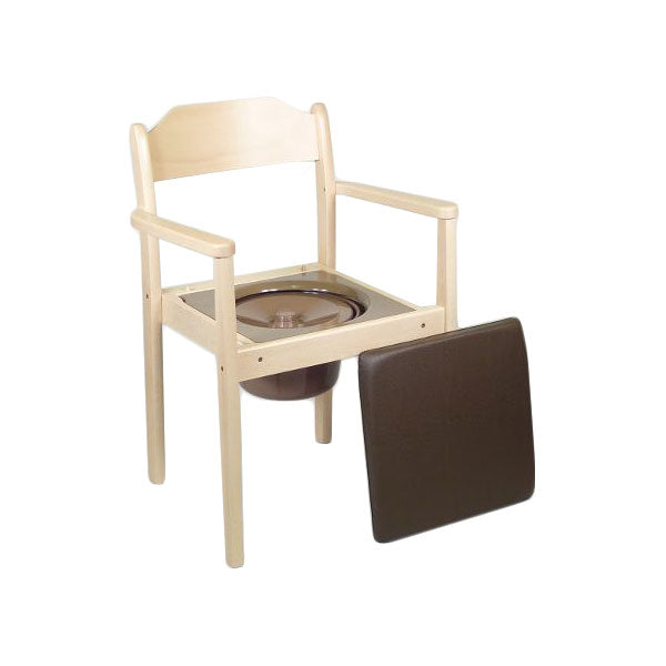 Zimmertoilette aus Holz