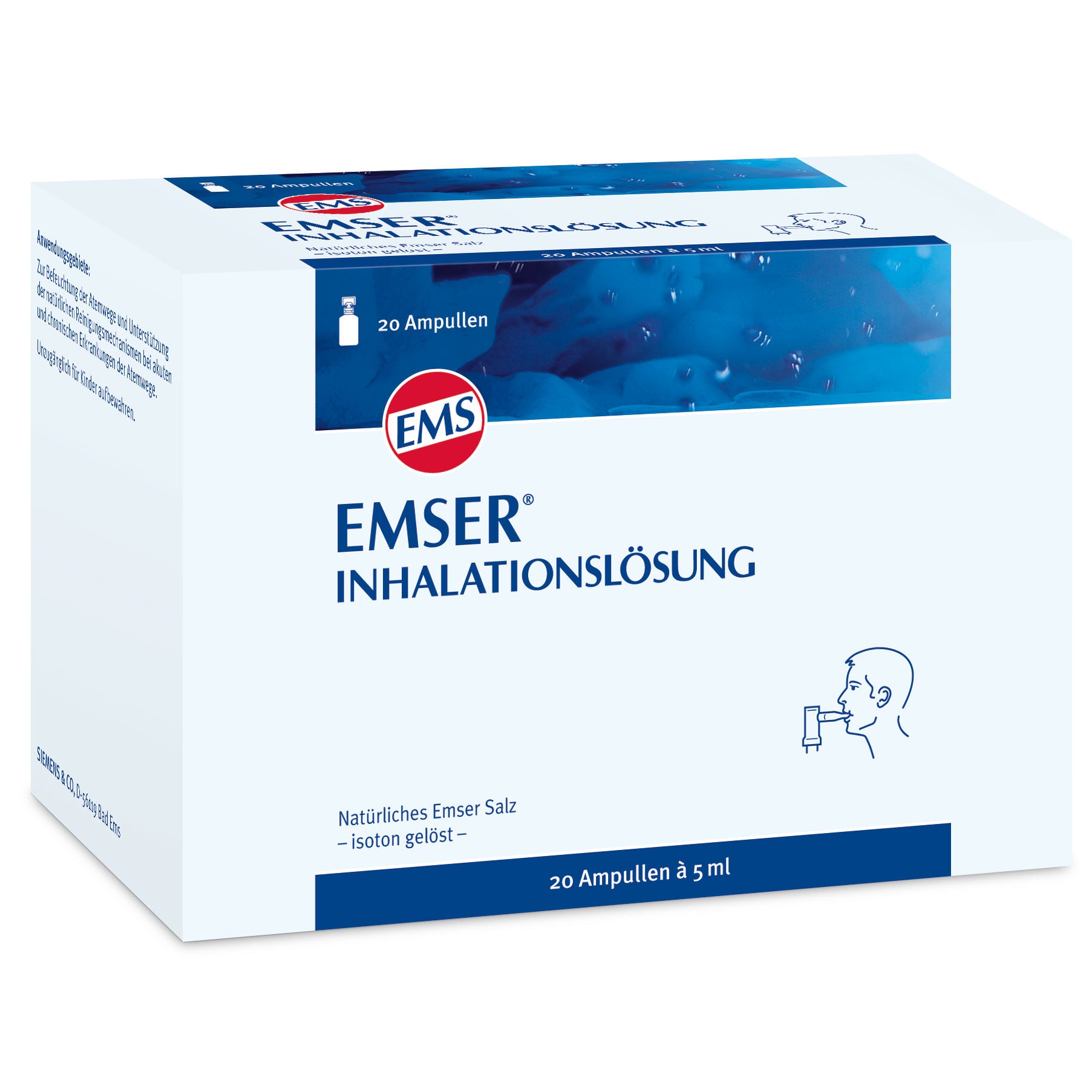 Inhalationslösung Emser 20 Ampullen