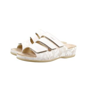 Vital Vitalette M Hausschuhe Camo creme – Gesundheitsschuhe mit Wechselfußbett